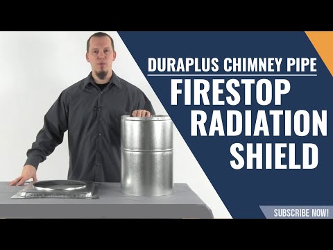 DuraPlus Chimney Pipe -  Firestop Radiation Shield