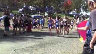 preview picture of video 'Placer Varsity Girls Cross Country at Sac Joajuin Subsection 2014'