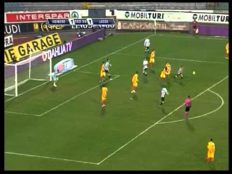 Udinese-LECCE 1 a 1 (2 a 1dts) del 24 novembre 2010 (telecronaca tempi supplementari)