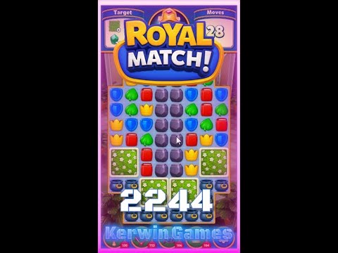Royal Match Level 2244 - No Boosters Gameplay