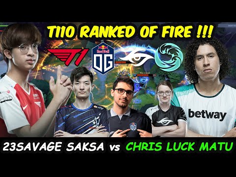 23savage Saksa vs Chris luck Matumbaman - T1 OG SECRET beastcoast Ti10 ALL-Star Ranked