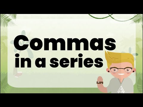 Commas in a Series