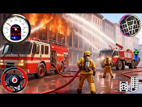 Fire Truck City Rescue Simulator - 911 US Emergency Ambulance Driving 3D : Android Gameplay
