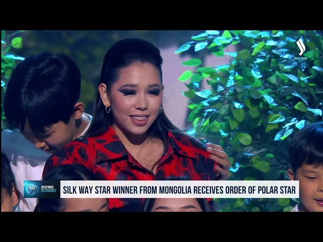 «Silk Way Star» жеңүүчүсү Монголия президентинен сыйлык алды