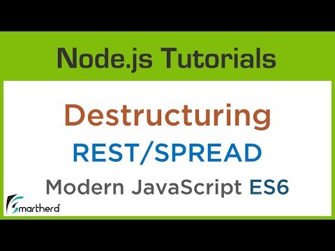 Destructuring and REST SPREAD operator Modern JavaScript ES6 2 6