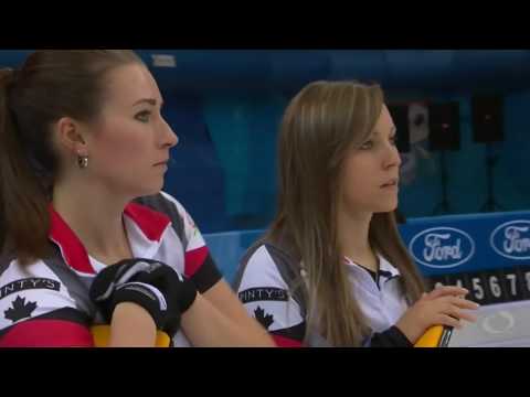 2017 World Womens Curling Championship - Italy (Gaspari) vs. Canada (Homan)