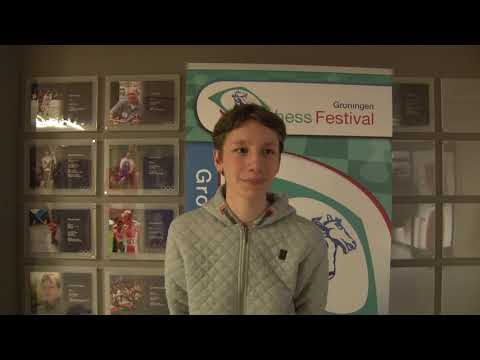Liam Vrolijk gedeeld winnaar Chessfestival Groningen 2018