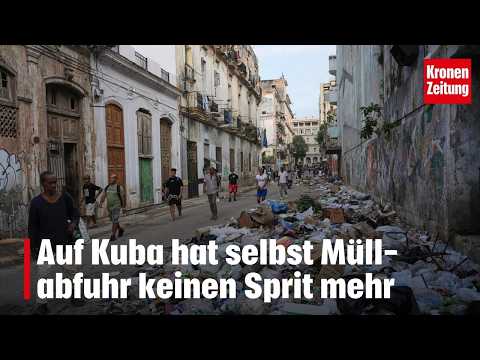 Even garbage collection in Cuba has run out of fuel | krone.tv NEWS