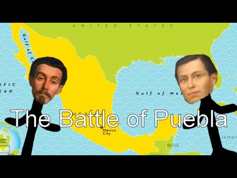 image-How many soldiers fought in the Battle of Puebla?