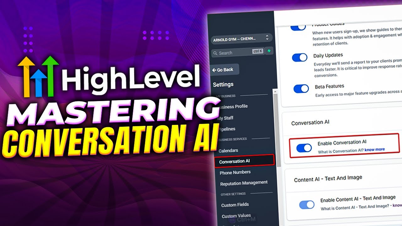 Mastering Conversation AI - Complete Guide With GoHighlevel