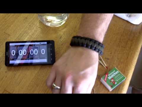 (FSDT) Fire Starting Device Test Coghlan's Waterproof Matches