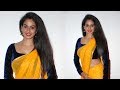 Swathi Konde Hot In Yellow Saree At Venilla Kannada Movie Audio Launch