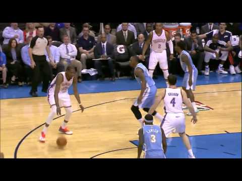 Kevin Durant Double Crossover On Darrell Arthur!