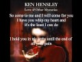 Come to me - Ken Hensley - lyric 