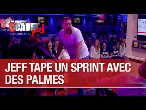 Jeff tape un sprint avec des palmes - C'Cauet sur NRJ