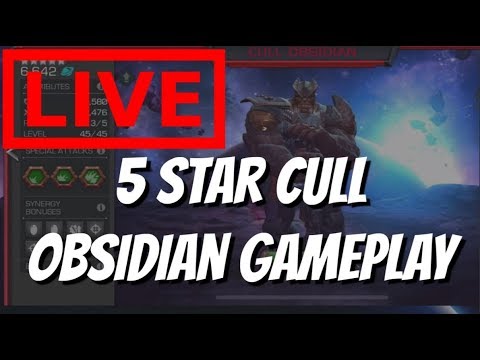 5 Star Cull Obsidian Gameplay - Marvel Contest of Champions *** Stream Replay ***