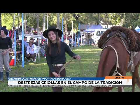 Destreza criolla en el Campo de la Tradición de Crespo