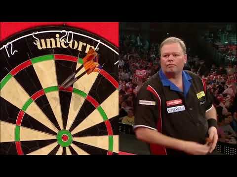 Raymond van Barneveld hitting the first ever 9 darter at Ally Pally!