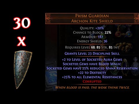 PATH OF EXILE 3.12 HEIST - CORRUPTING 30 PRISM GUARDIANS - CRAZY OUTCOME!!