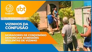 "Pobres e invejosos": moradores protestam e partem para cima de vizinho durante bafafá em Itaparica; veja