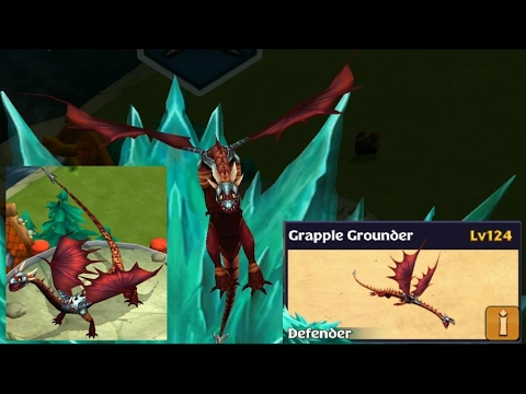 Defender/Battle Grapple Grounder max lvl 124 titan mode||Dragons rise of Berk