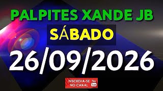 PALPITE DIA 26/09/2026 | JOGO DO BICHO TODAS AS LOTERIAS 