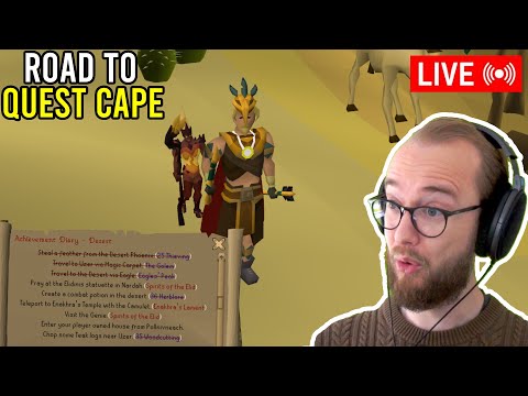 Quests (BETWEEN A ROCK..) // Diaries! | ROAD TO QUEST CAPE (no quest helper) | HCIM DAY 87