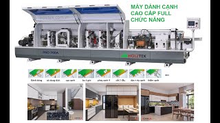 Holztek. MÁY DÁN CẠNH TỰ ĐỘNG FULL TRỤC BÀO - Bo góc đánh bóng Pro-700A tại CẤT CABINE