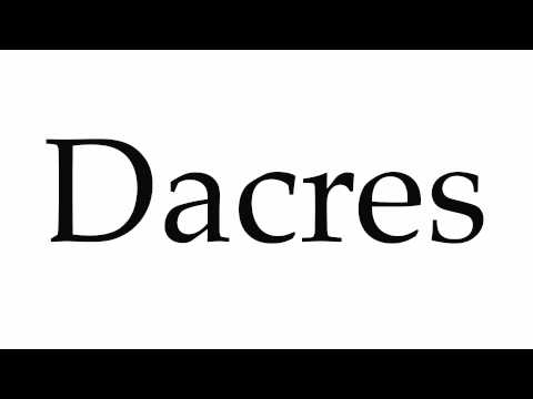 How to Pronounce Dacres