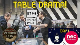 Vendor POV at The Yorkshire Card Show NEC… Things Got Heated 😳