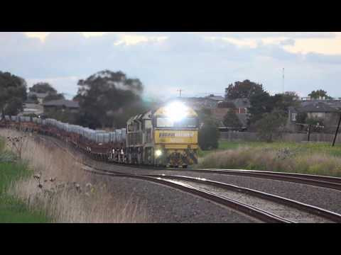 4K A Train Transporting a Full Load of Donuts - Australian Freight Trains