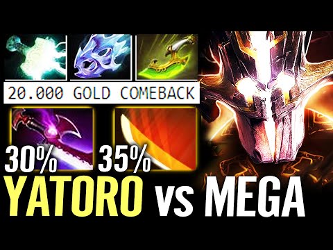 🔥 YATORO Juggernaut vs MEGA CREEPS — 65% Crit WTF 20.000 Gold Comeback Strongest Carry Dota 2 Pro