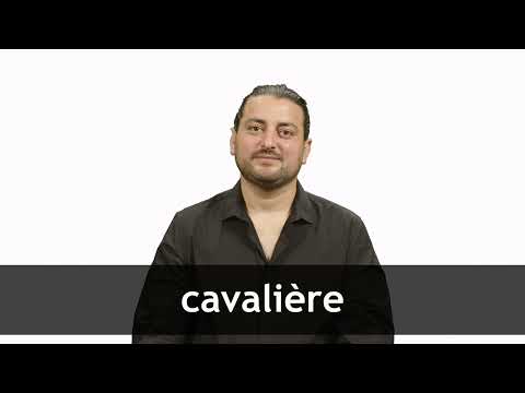 How to pronounce CAVALIÈRE in French