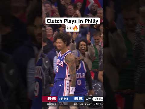 Kelly Oubre Jr & Nick Batum’s Clutch Plays Bring Sixers Fan To Their Feet! #SoFiPlayIn #Shorts