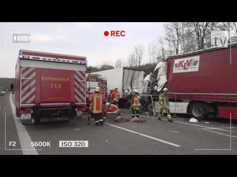 A6 bei Bad Rappenau nach Unfall gesperrt