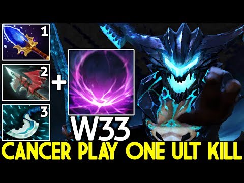 W33 [Outworld Devourer] Cancer Damage One ULT Kill Pro Plays 7.25 Dota 2