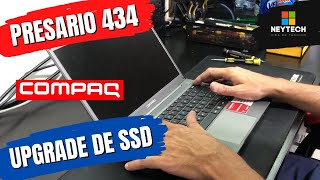 COMPAQ PRESARIO 434 - Como fazer upgrade de SSD - Passo a Passo