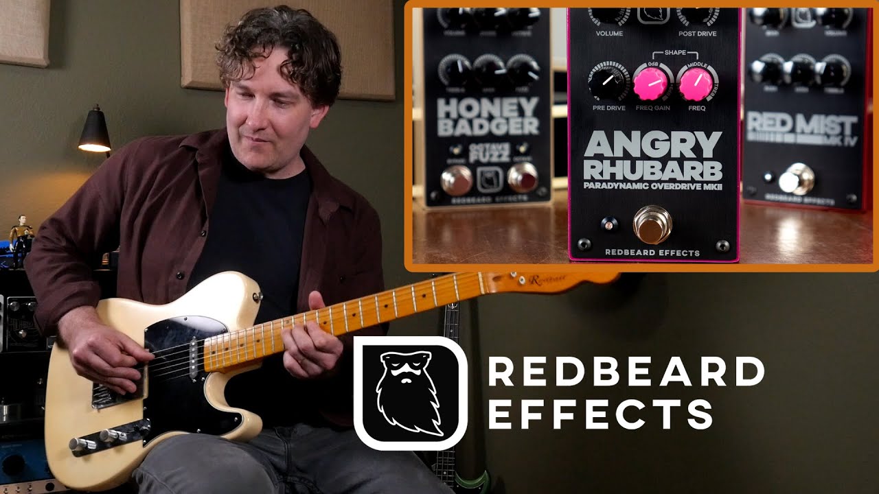 Redbeard Effects Overview Feat. Angry Rhubarb Paradynamic Overdrive MKII - YouTube