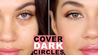 How To Cover Dark Circles and Bags Under Eyes | How to Color Correct | Eman