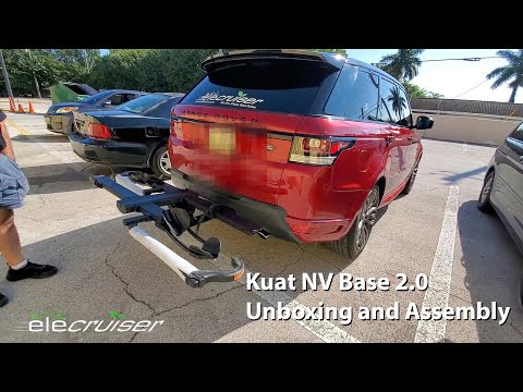Kuat NV Base 2.0 eBike Bike Rack Unboxing and Assembly, Elecruiser Electric Bike Shop Boca Raton FL