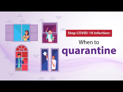 Stop COVID-19 infection: When to quarantine