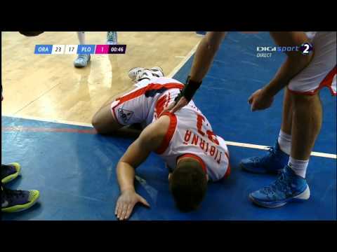 Accidentarea lui Bogdan Ţibîrnă din meciul cu CSU Asesoft Ploieşti