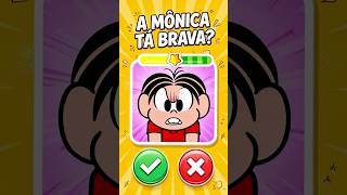 ✅❌🦷 SIM OU NÃO? TURMA DA MÔNICA #quiz #shorts #turmadamônica #monica