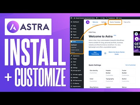 How to Install and Customize ASTRA WordPress Theme (2026) Step by Step Tutorial