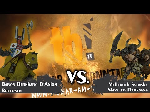 Age of Sigmar - Bretonen vs. Slave to Darkness 750Pt.