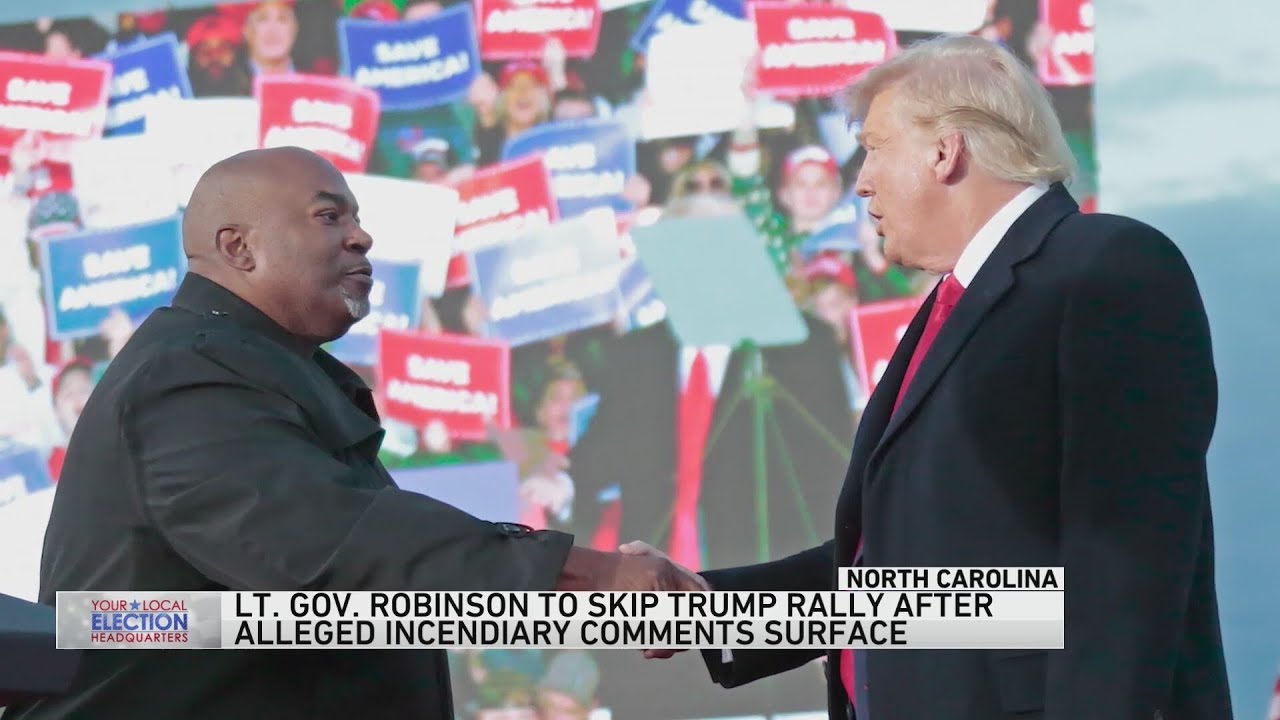 Donald Trump returns to North Carolina without Mark Robinson, one of his top in-state supporters