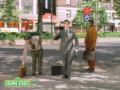 Sesame Street Bill Irwin Break Dances At Bus Stop