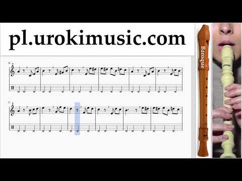 Nauka Gry Na Flecie Prostym (Barokowy) Beethoven - Für Elise Nuty Poradnik Część 2 um-b463
