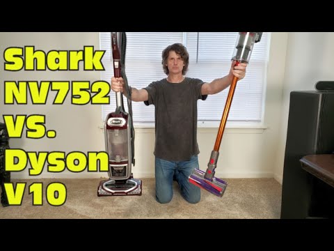 Dyson V10 Absolute vs. Shark Rotator NV752 vacuum