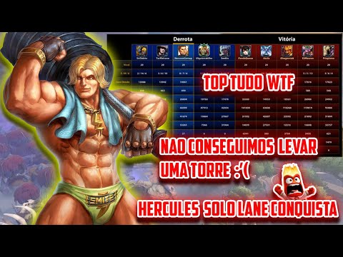 **smite conquista**hercules solo lane fui top tudo **nervosogameplay**